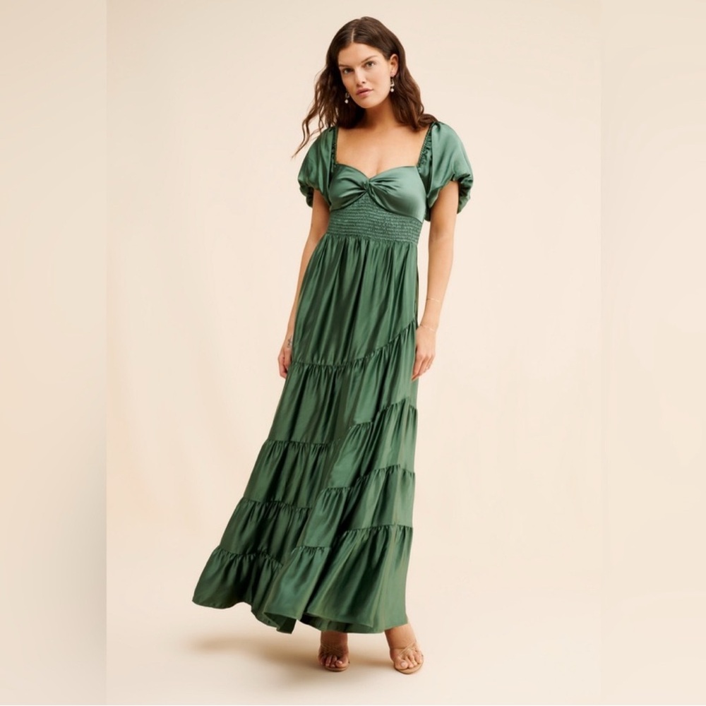 Free People Sundrenched Silky Maxi Dress